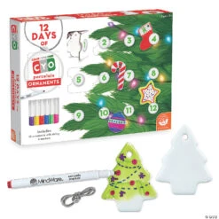 12 Days Of Color Your Own Ornaments