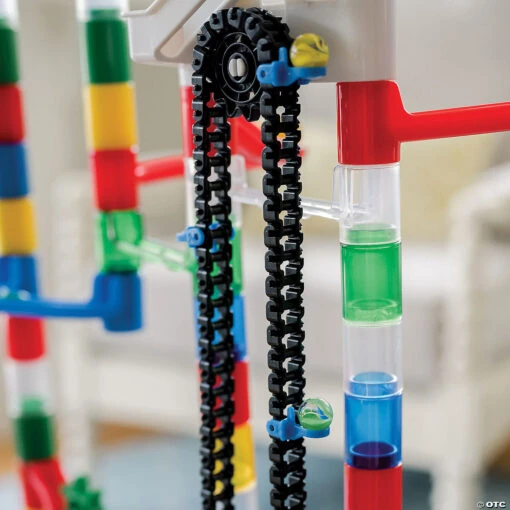 215 Piece Mega Marble Run With Motorized Marble Elevator - Image 2
