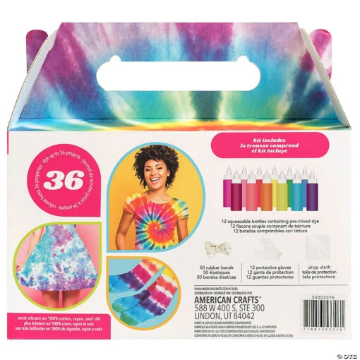 American Crafts Tie Dye DIY Kit Vivid 76pc       - Image 2