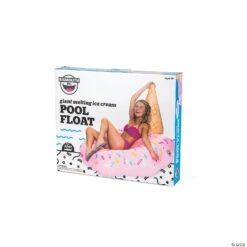 BigMouth: Melting Ice Cream Pool Float -Bright Minds Store bigmouth melting ice cream pool float14098171 a03
