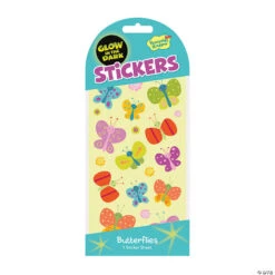 Butterflies Glow-in-the-Dark Stickers: Pack Of 12