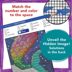 Color By Number Mystery Mosaics: Book 15 -Bright Minds Store color by number mystery mosaics book 1513937189 a02