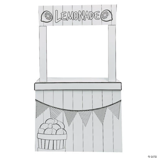 Color Your Own Lemonade Stand And Playhouse