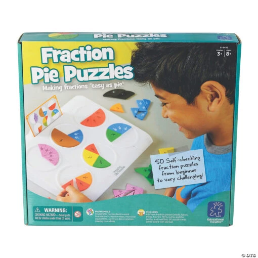 Educational Insights: Fraction Pie Jigsaw Puzzles