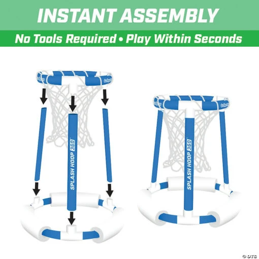 GoSports Splash Hoop 360 Floating Pool Basketball Game, Includes: Hoop, 2 Balls And Pump - Image 3