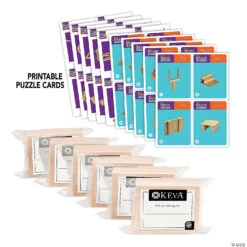 Hardwood KEVA® Brain Builders Classroom Edition