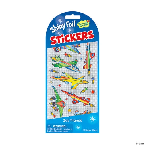 Jets Foil Stickers: Pack Of 12