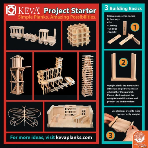 KEVA Building Idea Cards: Set Of 4