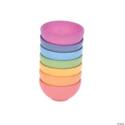 Learning Advantage Rainbow Wooden Bowls, Set Of 7 Colors -Bright Minds Store learning advantage rainbow wooden bowls set of 7 colors14103783 a02
