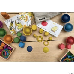 Learning Advantage Rainbow Wooden Bowls, Set Of 7 Colors -Bright Minds Store learning advantage rainbow wooden bowls set of 7 colors14103783 a03