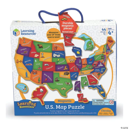 Learning Resources®: Magnetic U.S. Map Jigsaw Puzzle, 44 Pieces - Image 2