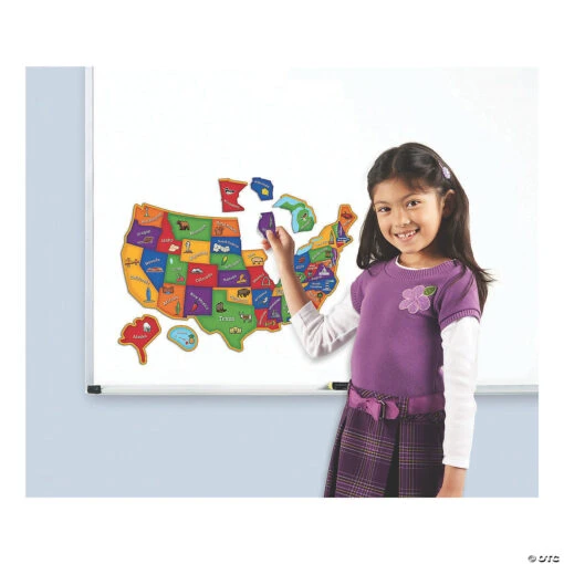 Learning Resources®: Magnetic U.S. Map Jigsaw Puzzle, 44 Pieces - Image 3