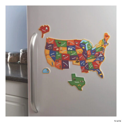 Learning Resources®: Magnetic U.S. Map Jigsaw Puzzle, 44 Pieces - Image 4
