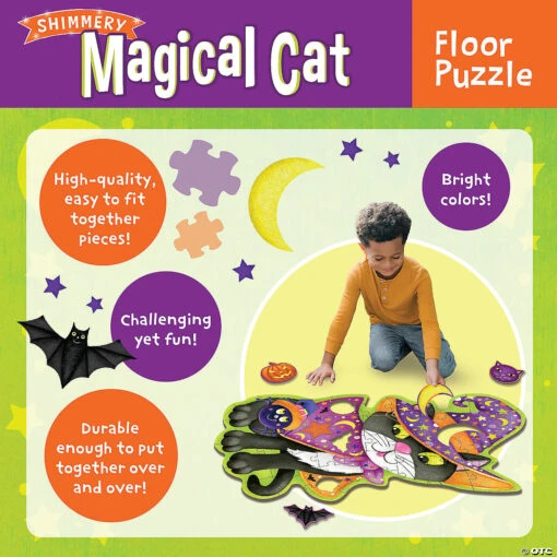 Magical Black Cat Floor Puzzle - Image 2