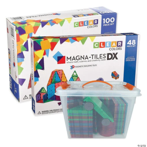 Magna-Tiles® 148 Piece Set With FREE Storage Bin - Image 2