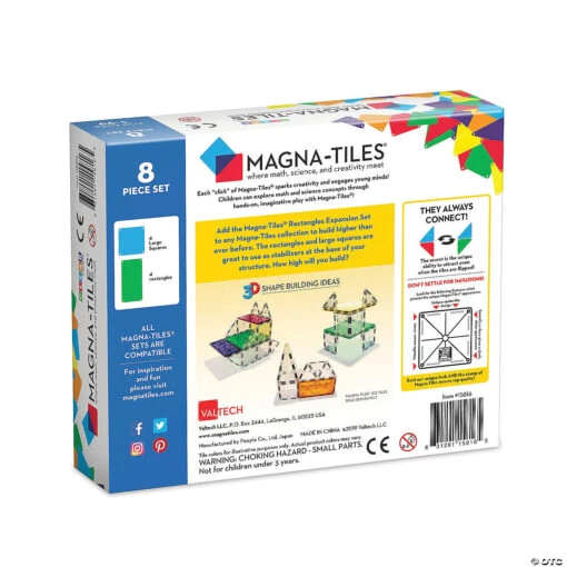 Magna-Tiles Rectangles 8-Piece Set - Image 5