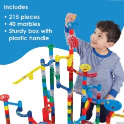 Mega Marble Run: 215-Piece Set -Bright Minds Store mega marble run 215 piece set62092 a02