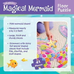 Mermaid Floor Puzzle -Bright Minds Store mermaid floor puzzlepz18 a03