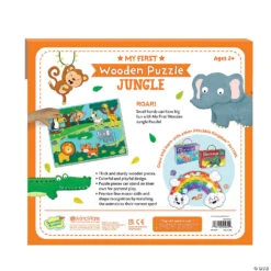 My First Wooden Puzzle: Jungle -Bright Minds Store my first wooden puzzle junglepz60 a05