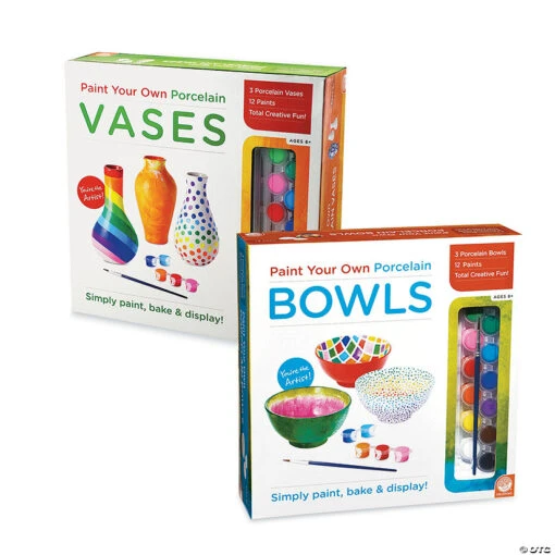 Paint Your Own Porcelain Bowls And Vases