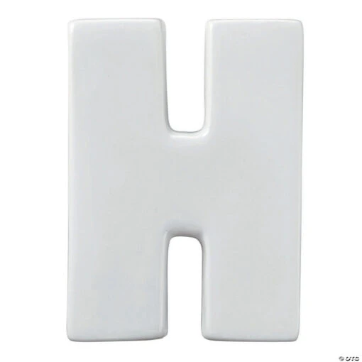 Paint Your Own Porcelain Letter H