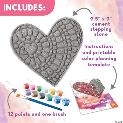 Paint Your Own Stepping Stone: Heart - Image 2