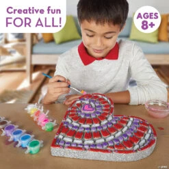 Paint Your Own Stepping Stone: Heart -Bright Minds Store paint your own stepping stone heart13818688 a02
