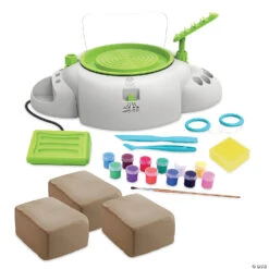 Pottery Wheel, Clay Refill And FREE Tool Kit: Set Of 3 -Bright Minds Store pottery wheel clay refill and free tool kit set of 314109288 a03
