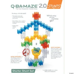 Q-BA-MAZE 2.0: Starter Stunt Set -Bright Minds Store q ba maze 2 0 starter stunt set62068 a04