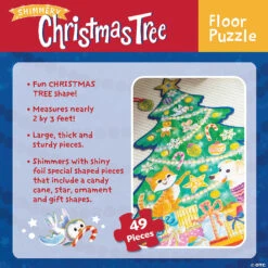 Shimmery Christmas Tree Floor Puzzle -Bright Minds Store shimmery christmas tree floor puzzle14118730 a03