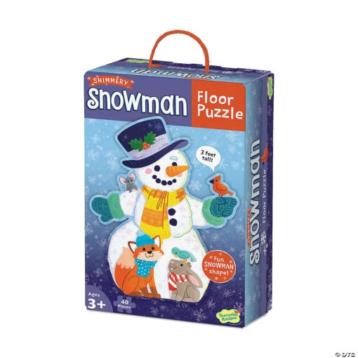 Shimmery Snowman Floor Puzzle - Image 5
