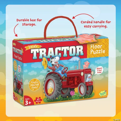 Shiny Tractor Floor Puzzle - Image 4