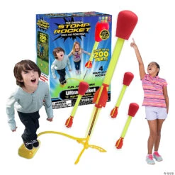 The Original Stomp Rocket Ultra Launcher: 4 Rockets