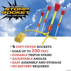The Original Stomp Rocket Ultra Launcher: 4 Rockets -Bright Minds Store the original stomp rocket ultra launcher 4 rockets14174682 a02