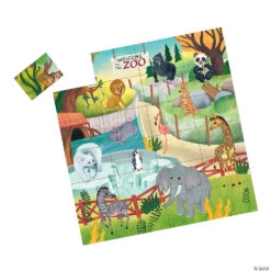 Zoo Animal Puzzle & Match Up Game -Bright Minds Store zoo animal puzzle and match up game14166764 a02
